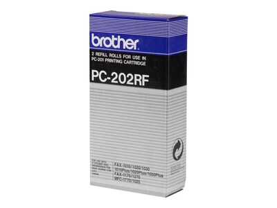 Brother PC-202RF Black Refill Rolls, 2/Pack