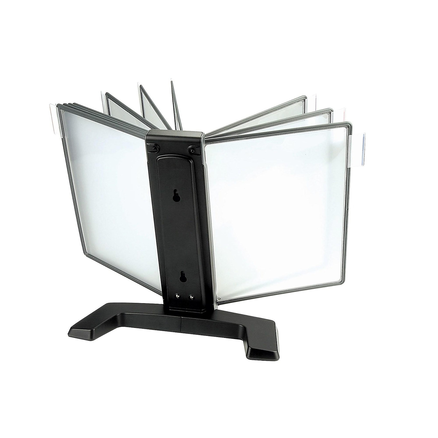 Aidata 14H x 19W x 12D Metal Display Panel Holder, Black (FDS005L)