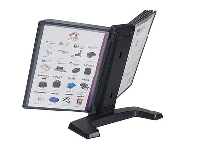 Aidata 14"H x 19"W x 12"D Metal Display Panel Holder, Black (FDS005L)