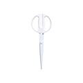 Poppin 9 Stainless Steel Standard Scissors, Sharp Tip, White (100186)