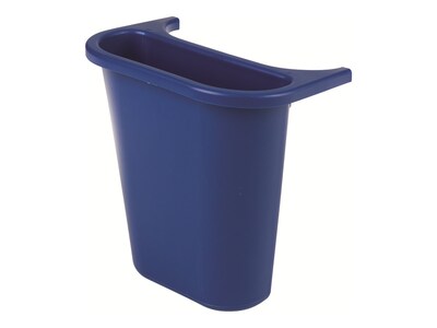 Rubbermaid Commercial Products Polyethylene Side Bin, 1.25 Gal., Blue (FG295073BLUE)