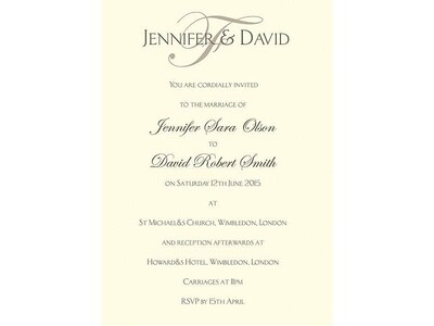 Great Papers 5.5W x 7.75H Celebration Invitations, Ivory, 100/Pack