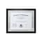 Lawrence Frames Plastic Certificate Frame, Black (530111)