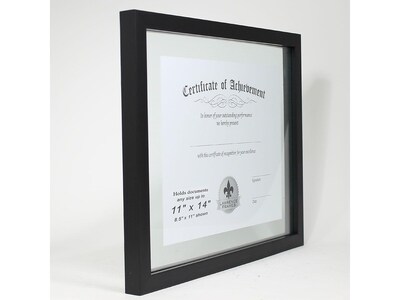 Lawrence Frames Plastic Certificate Frame, Black (530111)