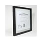 Lawrence Frames Plastic Certificate Frame, Black (530111)