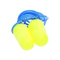 3M E-A-Rsoft Yellow Neons Corded Earplugs, Yellow, 200/Box (311-1250)