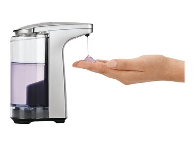 simplehuman Universal ST1023 Automatic Hand Soap Dispenser, Gray/Silver (ST1023)