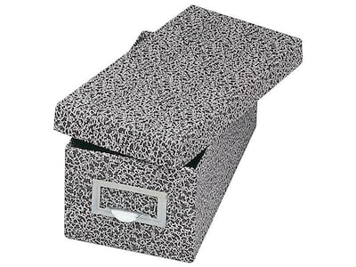 Globe-Weis Index Card File Box, Black Agate, 1000 Card Capacity (GLW 93 BLA)