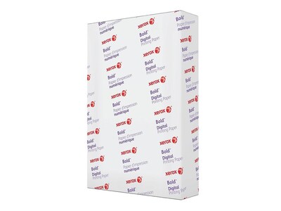 Xerox Bold Digital 18" x 12" Color Copy Paper, 28 lbs., 100 Brightness, 500 Sheets/Ream, 4 Reams/Carton (3R11763)