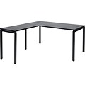 PRO-LINE II Prado 60W L-Shaped Desk, Black (PRD3060-BLK)