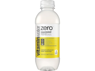 Glaceau water Zero Squeezed Lemonade Energy Drink 16.9 Fl. Oz., 24/Carton (00786162003508)