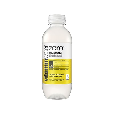 Glaceau water Zero Squeezed Lemonade Energy Drink 16.9 Fl. Oz., 24/Carton (00786162003508)