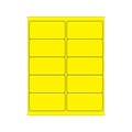 Tape Logic Laser Identification & Color Coding Labels, 2 x 4, Fluorescent Yellow, 1000/Carton (LL1