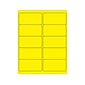 Tape Logic Laser Identification & Color Coding Labels, 2" x 4", Fluorescent Yellow, 1000/Carton (LL178YE)