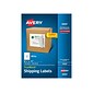 Avery TrueBlock Inkjet Shipping Labels, Sure Feed Technology, 8 1/2" x 11", White, 100 Labels Per Pack (8465)