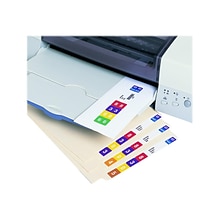 Smead Smartstrip ColorBar WaterGuard Inkjet File Folder Labels, 1 1/2 x 7 1/2, White, 250/Pack (66