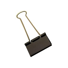 Metal Binder Clips, Large, 1 Capacity