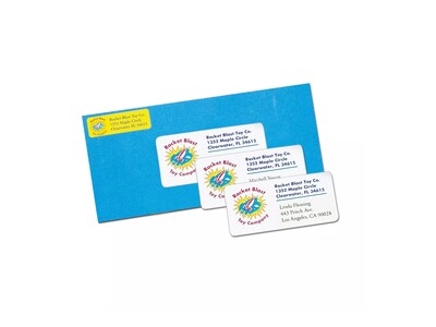 Avery Sure Feed Inkjet Shipping Labels, 2" x 4", White, 10 Labels/Sheet, 20 Sheets/Pack (8253)