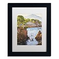 Trademark Fine Art David Lloyd Glover Riviera Sea Cove 11 x 14 Matted Framed Art Print (190836187546)