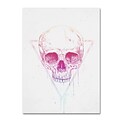 Trademark Fine Art Balazs Solti Skull In Triangle 14 x 19 Canvas Stretched (190836178254)