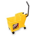 Libman 32 Quart One Piece Bucket & Wringer, Yellow (1095)