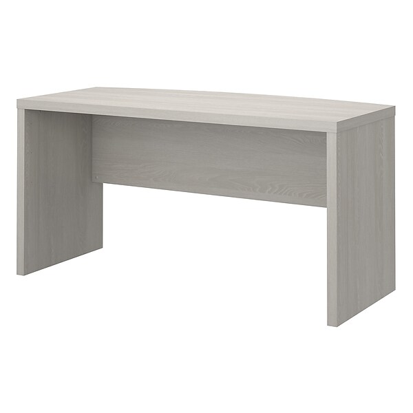 Office by kathy ireland® Echo 60W Bow Front Desk, Gray Sand (KI60205-03)