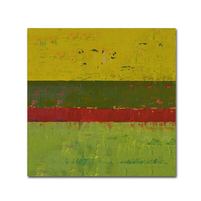 Trademark Fine Art Michelle Calkins Yellow Sky 18 x 18 Canvas Stretched (190836101115)