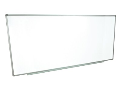 Luxor Steel Dry-Erase Whiteboard, Aluminum Frame, 96" x 40" (WB9640W)