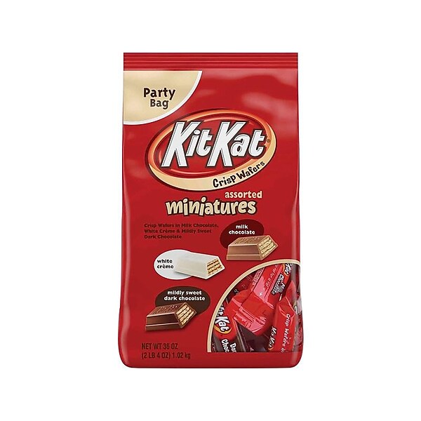 Kit Kat Assorted Snack Size Candy Bars Party Bag, Assorted Flavors, 31 oz  Bag