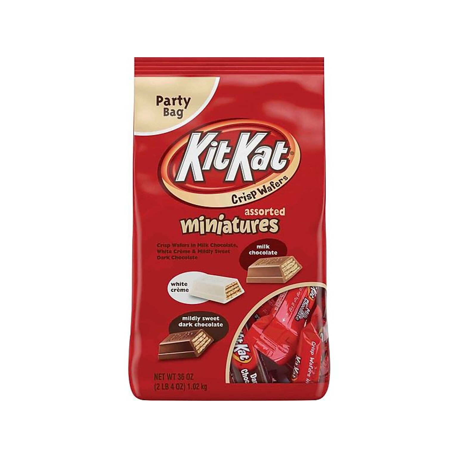 Kit Kat Miniatures Party Bag Chocolate, Variety, 32.1 oz. (HEC22673)