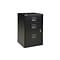 Bisley 3-Drawer Vertical File Cabinet, Locking, Letter, Black, 15.75D (FILE3-BK DISP)