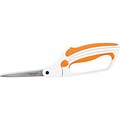Fiskars Easy Action 10 Stainless Steel Standard Scissors, Sharp Tip, Orange/White (99117097)
