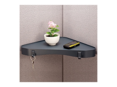 Diversity Products Solutions by Staples Verti-Go Corner Shelf, Charcoal (DPS21660-CC)