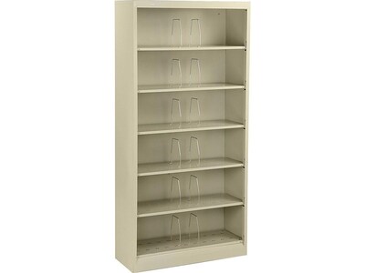 HON Brigade Open Shelf File Cabinet, Assembled, Letter, Putty, 13.75D (H626NL)
