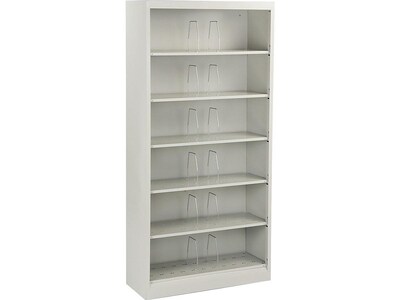 HON Brigade Open Shelf File Cabinet, Assembled, Letter, Light Gray, 36W (H626NQ)