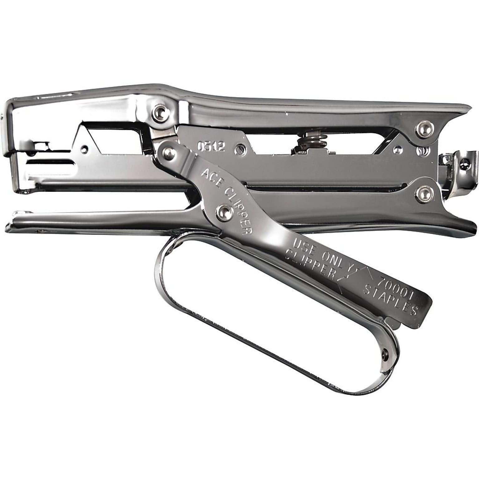 Ace Lightweight Clipper Stapler, 20 Sheet Capacity, Chrome (07020)