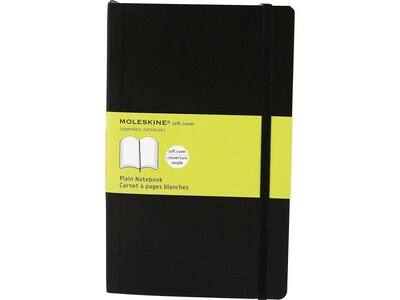 Moleskine Classic Notebook, Soft Cover, X-Large, 7.5 x 9.75, 96 Unruled Sheets, Black (707261)