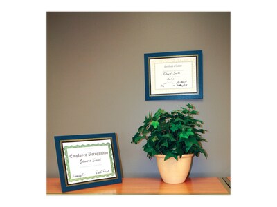 NuDell Vinyl/Cardboard Certificate Frames, Leatherette 2/Pack (21201)