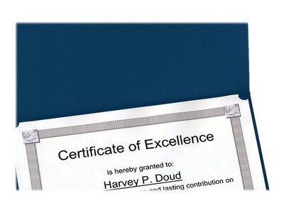 Oxford Certificate Holders, 11.25" x 8.75", Dark Blue, 5/Pack (29900235BGD)