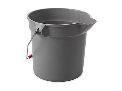 Rubbermaid Brute Bucket, 10 Qt., Gray (FG296300GRAY)