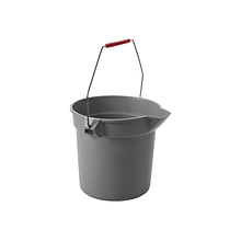 Rubbermaid Brute Bucket, 10 Qt., Gray (FG296300GRAY)