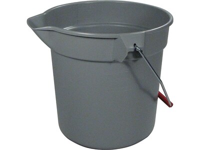 Rubbermaid Brute Bucket, 10 Qt., Gray (FG296300GRAY)