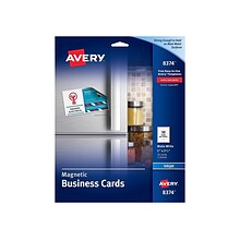 Avery Business Cards, 3.5W x 2L, Matte White, 30/Pack (8374)