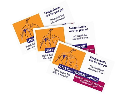 Avery Business Cards, 3.5W x 2L, Matte White, 30/Pack (8374)