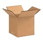 5" x 5" x 5" Shipping Boxes, ECT Rated, Kraft, 25/Pack (BS050505)