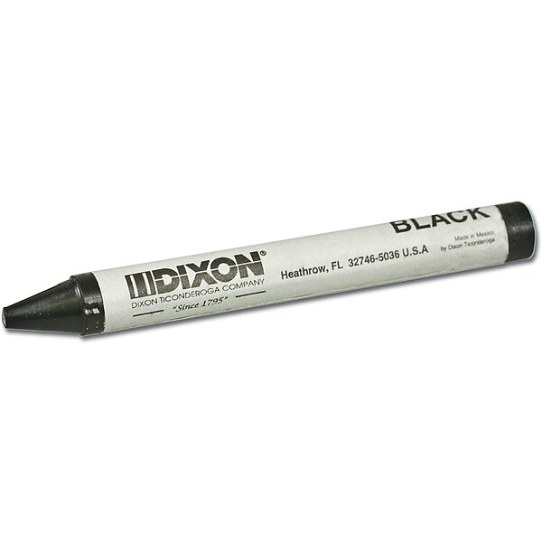 Dixon 49400 Lumber Crayons Black Box of 12