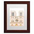 Trademark Fine Art Ariane Moshayedi Notre Dame 11 x 14 Matted Framed Art Print (190836271382)