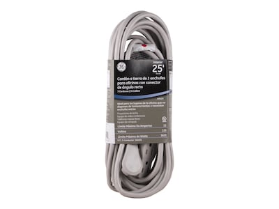 GE 3 Outlet Power Strip, Gray (51626/43025)