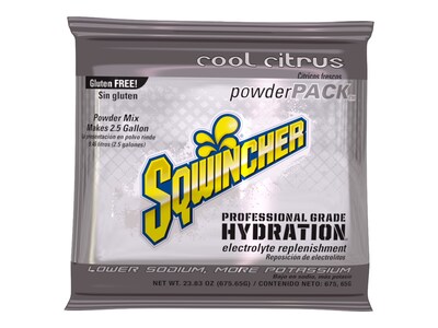 Sqwincher Powder Pack Assorted Flavors Powdered Sports Drink, 23.83 oz., 32 Packet/Carton (016044-AS)