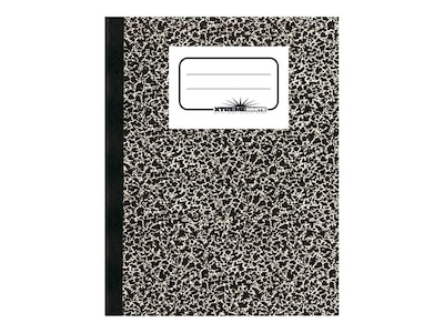 National Brand 1-Subject Composition Notebooks, 7.87 x 10, College Ruled, 80 Sheets, Black (43461)